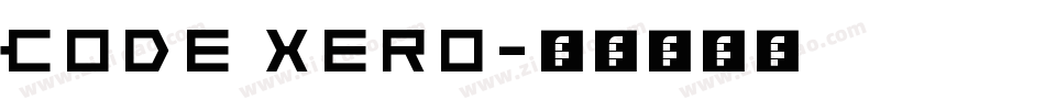 Code Xero字体转换